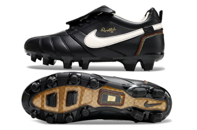 Ronaldo x Nike Tiempo Legend R10 Elite FG Football Boots - Black/White