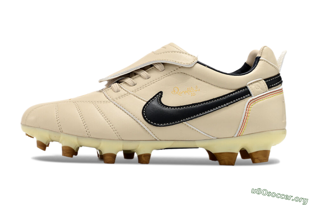 Ronaldo x Nike Tiempo Legend R10 Elite FG Football Boots - Beige/Black 3