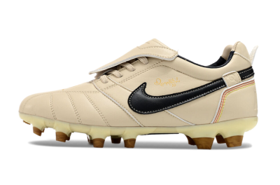 Ronaldo x Nike Tiempo Legend R10 Elite FG Football Boots - Beige/Black