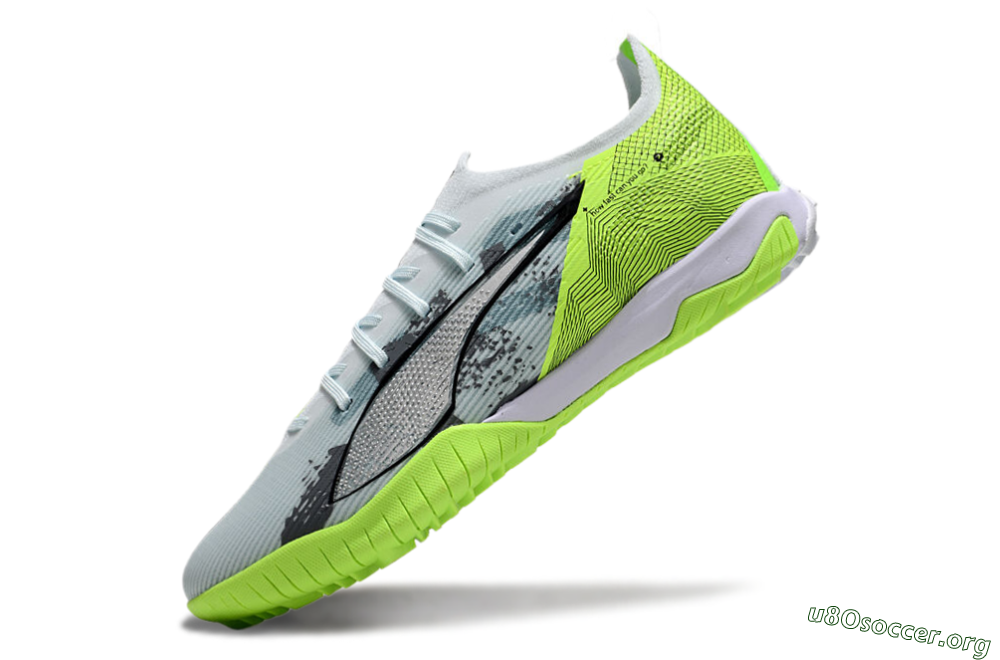 Puma Ultra 5 Ultimate TF Football Shoes - Grey/Green/Black 5