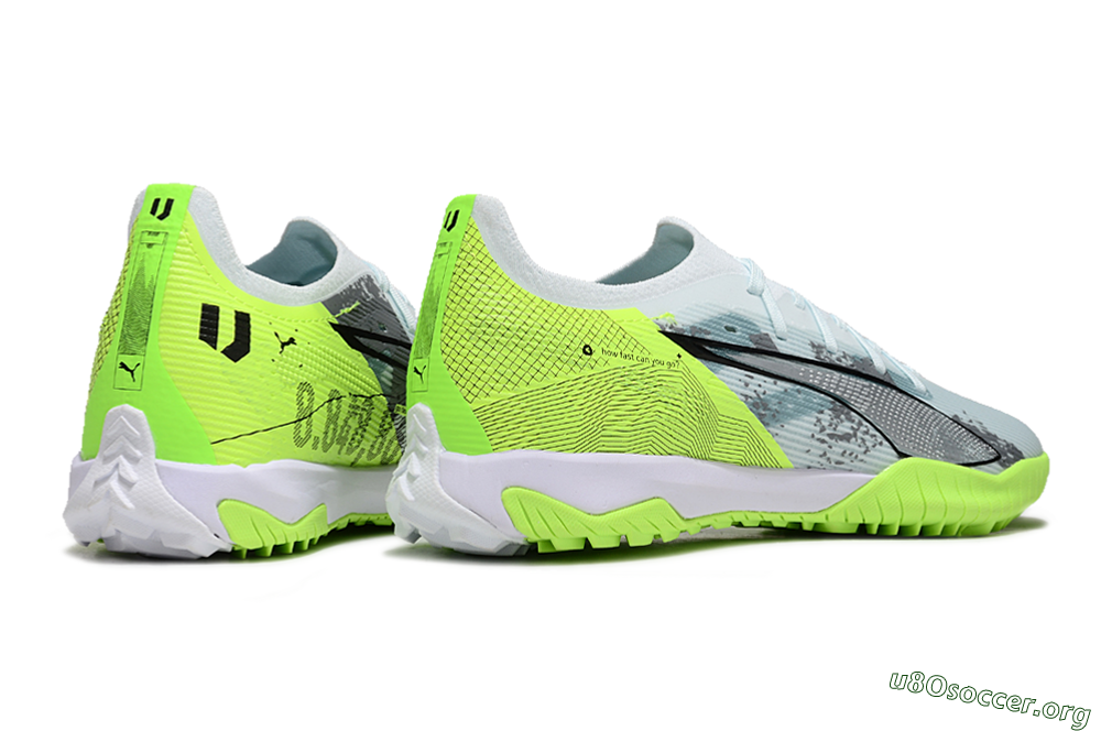 Puma Ultra 5 Ultimate TF Football Shoes - Grey/Green/Black 6