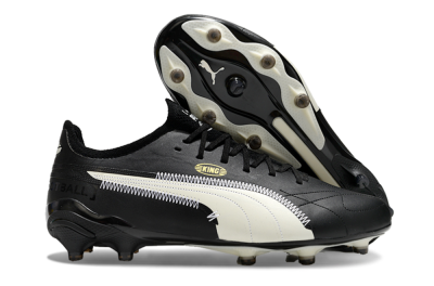 AOF x Puma King Ultimate FG Football Boots - Black/White