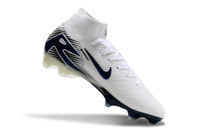 Nike Air Zoom Mercurial Superfly 10 Elite FG Football Boots - White/Black/Blue