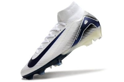 Nike Air Zoom Mercurial Superfly 10 Elite FG Football Boots - White/Black/Blue