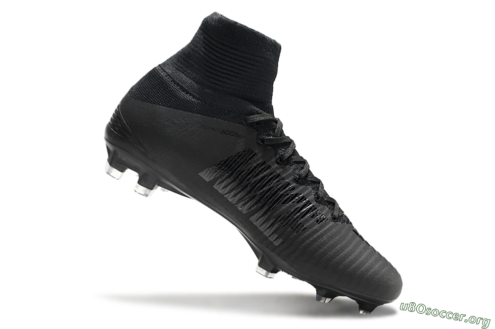 Nike Zoom Mercurial Superfly 5 Elite FG Football Boots - Black/Black 4
