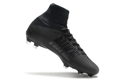 Nike Zoom Mercurial Superfly 5 Elite FG Football Boots - Black/Black