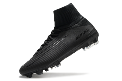 Nike Zoom Mercurial Superfly 5 Elite FG Football Boots - Black/Black