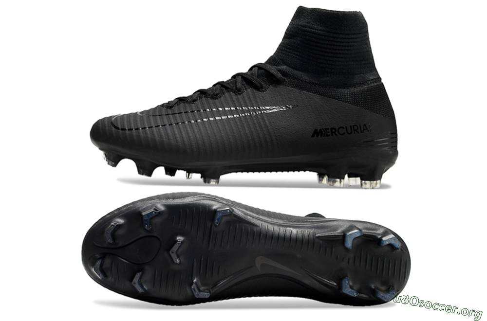 Nike Zoom Mercurial Superfly 5 Elite FG Football Boots - Black/Black 1