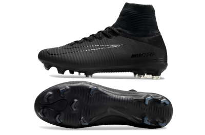 Nike Zoom Mercurial Superfly 5 Elite FG Football Boots - Black/Black