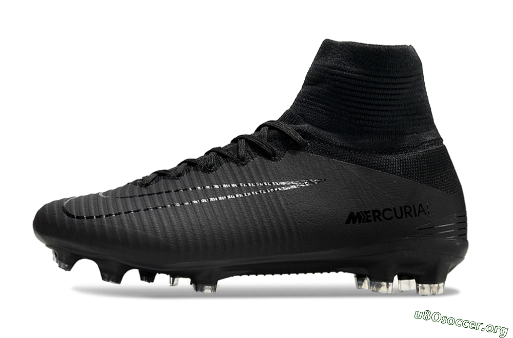 Nike Zoom Mercurial Superfly 5 Elite FG Football Boots - Black/Black 3