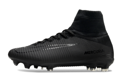 Nike Zoom Mercurial Superfly 5 Elite FG Football Boots - Black/Black