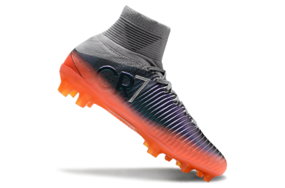 Nike Zoom Mercurial Superfly 5 Elite FG Football Boots - Grey/Black/Orange