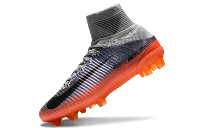 Nike Zoom Mercurial Superfly 5 Elite FG Football Boots - Grey/Black/Orange