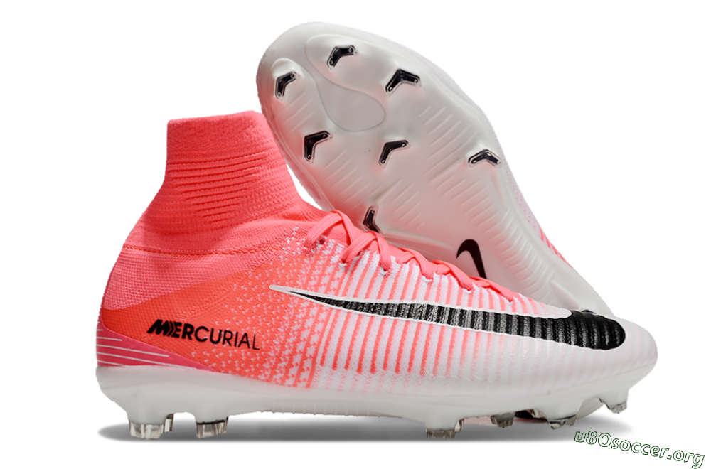 Nike Zoom Mercurial Superfly 5 Elite FG Football Boots - Pink/White/Black 2