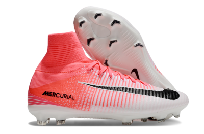 Nike Zoom Mercurial Superfly 5 Elite FG Football Boots - Pink/White/Black
