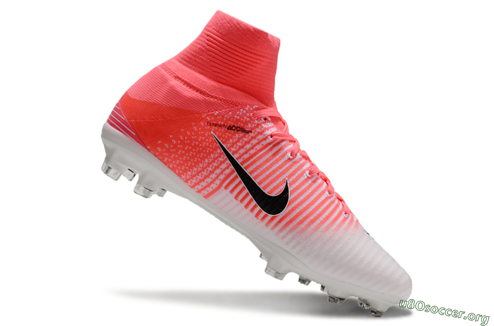 Nike Zoom Mercurial Superfly 5 Elite FG Football Boots - Pink/White/Black 4