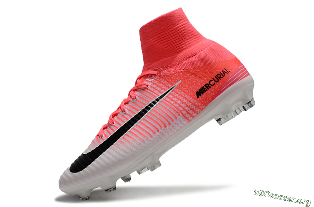 Nike Zoom Mercurial Superfly 5 Elite FG Football Boots - Pink/White/Black 5