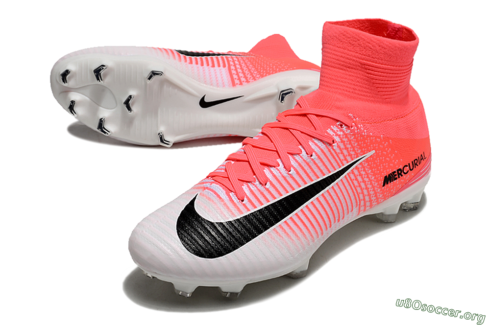 Nike Zoom Mercurial Superfly 5 Elite FG Football Boots - Pink/White/Black 0