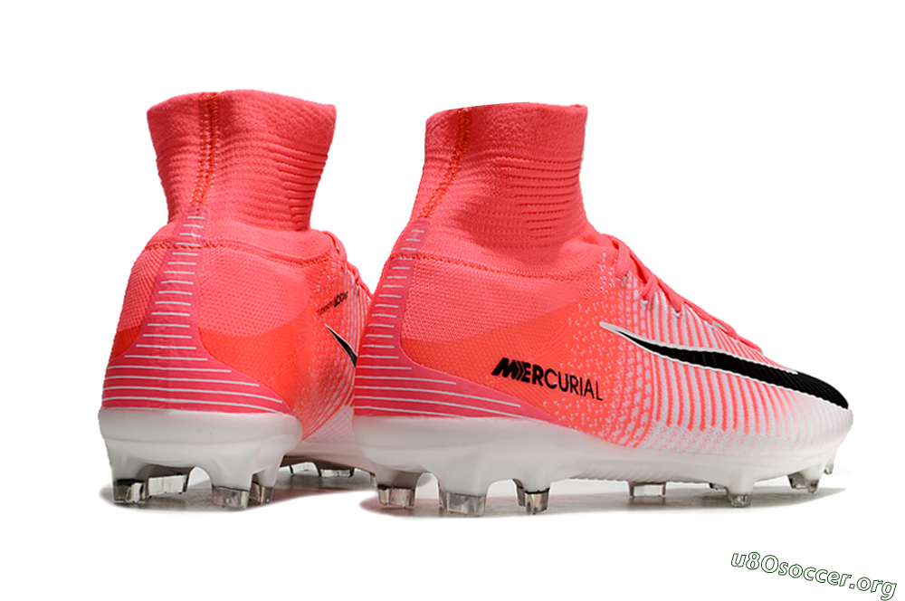 Nike Zoom Mercurial Superfly 5 Elite FG Football Boots - Pink/White/Black 6