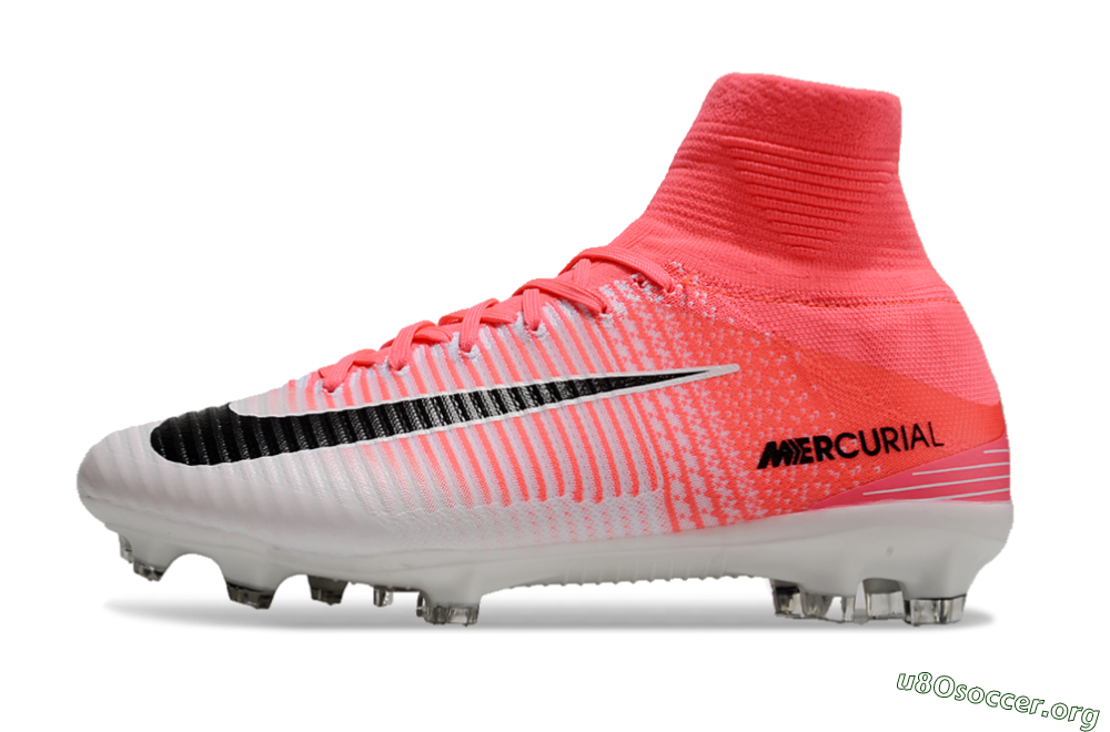 Nike Zoom Mercurial Superfly 5 Elite FG Football Boots - Pink/White/Black 3