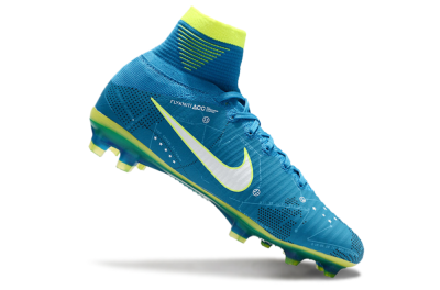 Nike Zoom Mercurial Superfly 5 Elite FG Football Boots - Blue/White/Yellow