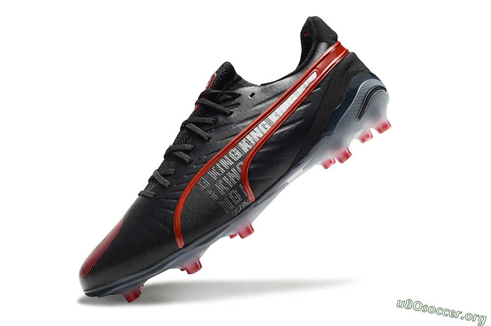 Puma King Ultimate Launch Edition FG Football Boots - Black/Red 5