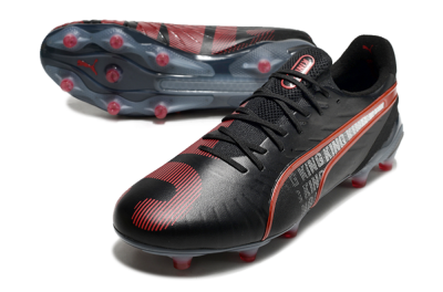 Puma King Ultimate Launch Edition FG Football Boots - Black/Red