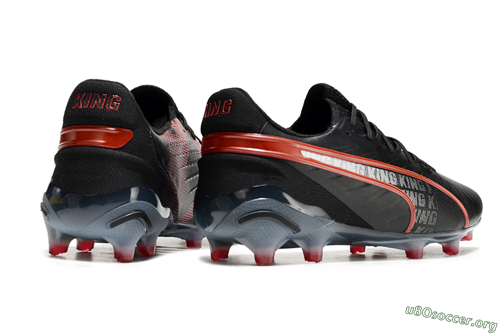 Puma King Ultimate Launch Edition FG Football Boots - Black/Red 6