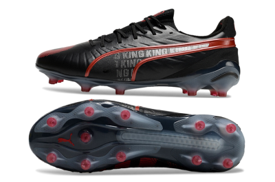 Puma King Ultimate Launch Edition FG Football Boots - Black/Red