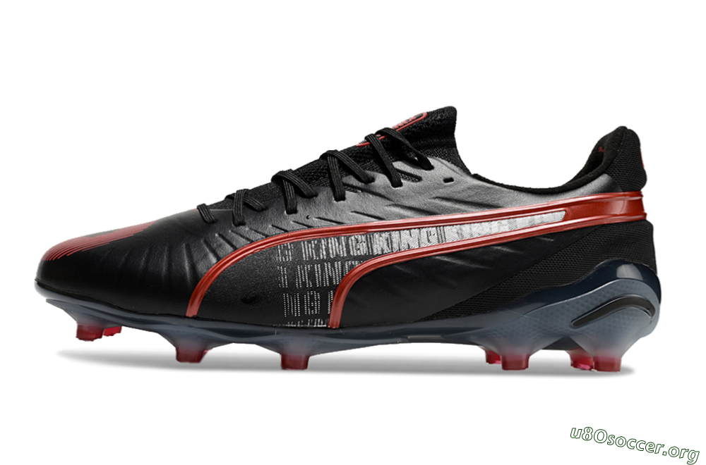 Puma King Ultimate Launch Edition FG Football Boots - Black/Red 3