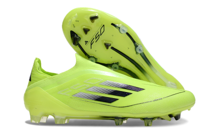 Adidas F50 Elite Laceless FG Football Boots - Yellow/Black