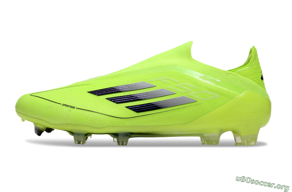 Adidas F50 Elite Laceless FG Football Boots - Yellow/Black 3