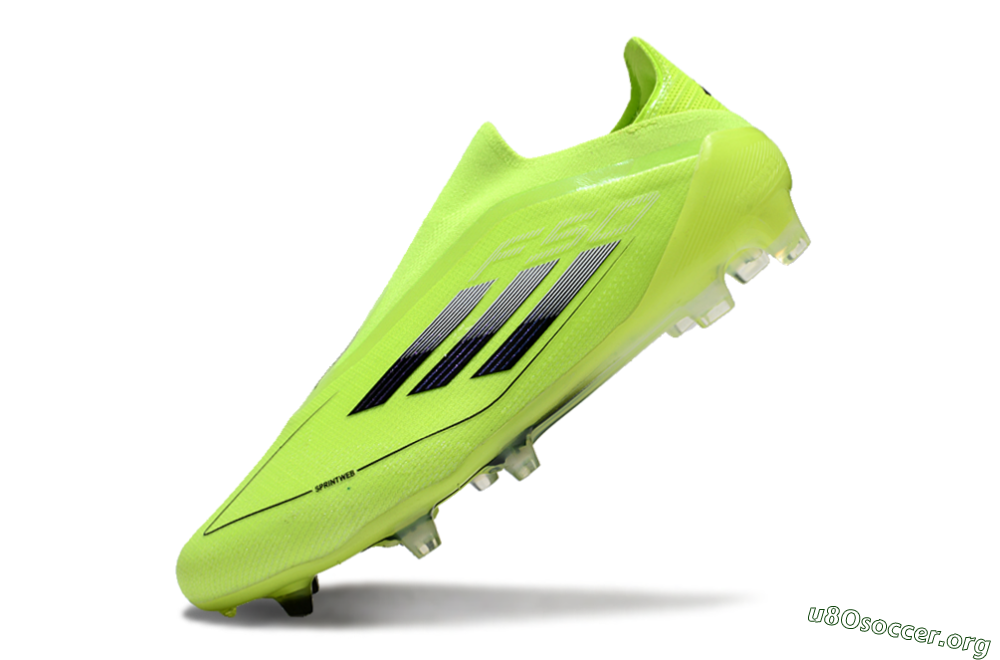 Adidas F50 Elite Laceless FG Football Boots - Yellow/Black 4