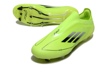 Adidas F50 Elite Laceless FG Football Boots - Yellow/Black