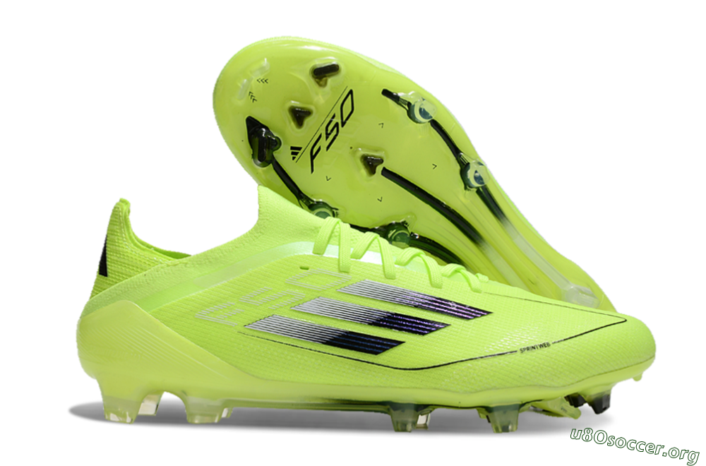 Adidas F50 Elite FG Football Boots - Yellow/Black 2