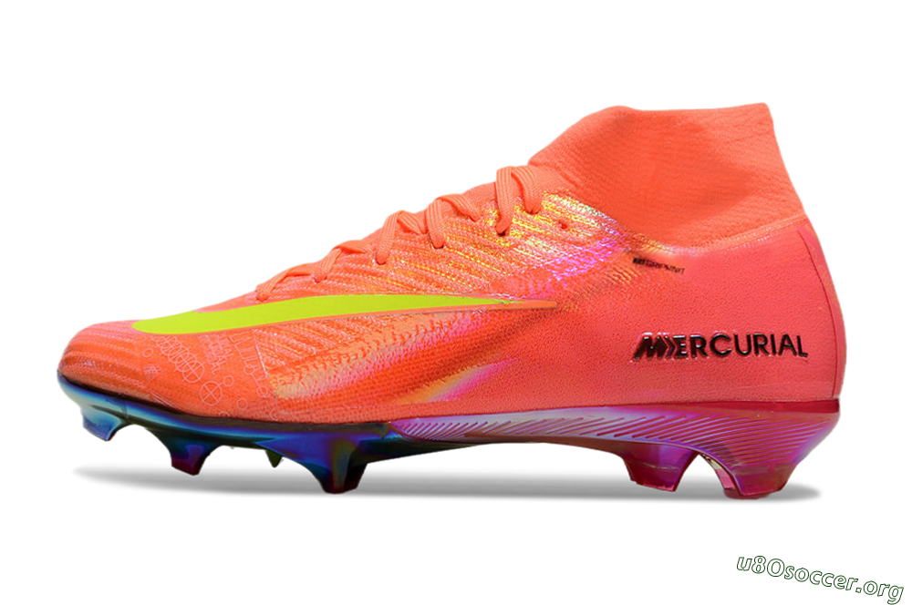 Nike Air Zoom Mercurial Superfly 10 Elite FG Football Boots - Orange/Yellow/Black 3