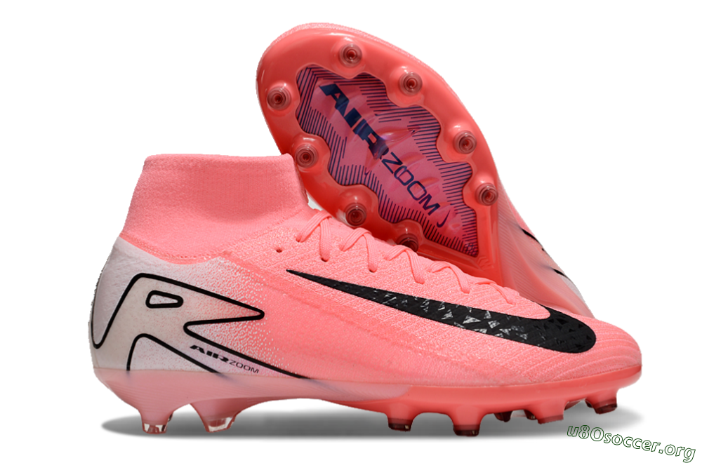Nike Air Zoom Mercurial Superfly 10 Elite AG Football Boots - Pink/White/Black 2
