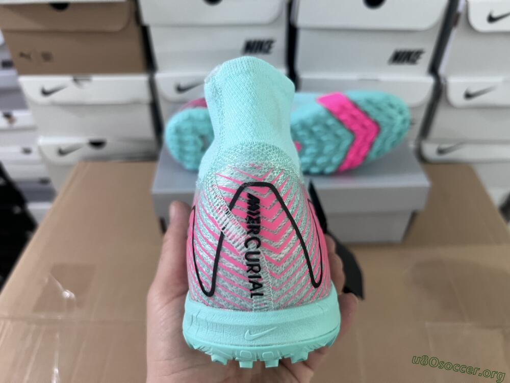 Nike Air Zoom Mercurial Superfly 10 Elite TF Football Shoes - Green/Pink/Black