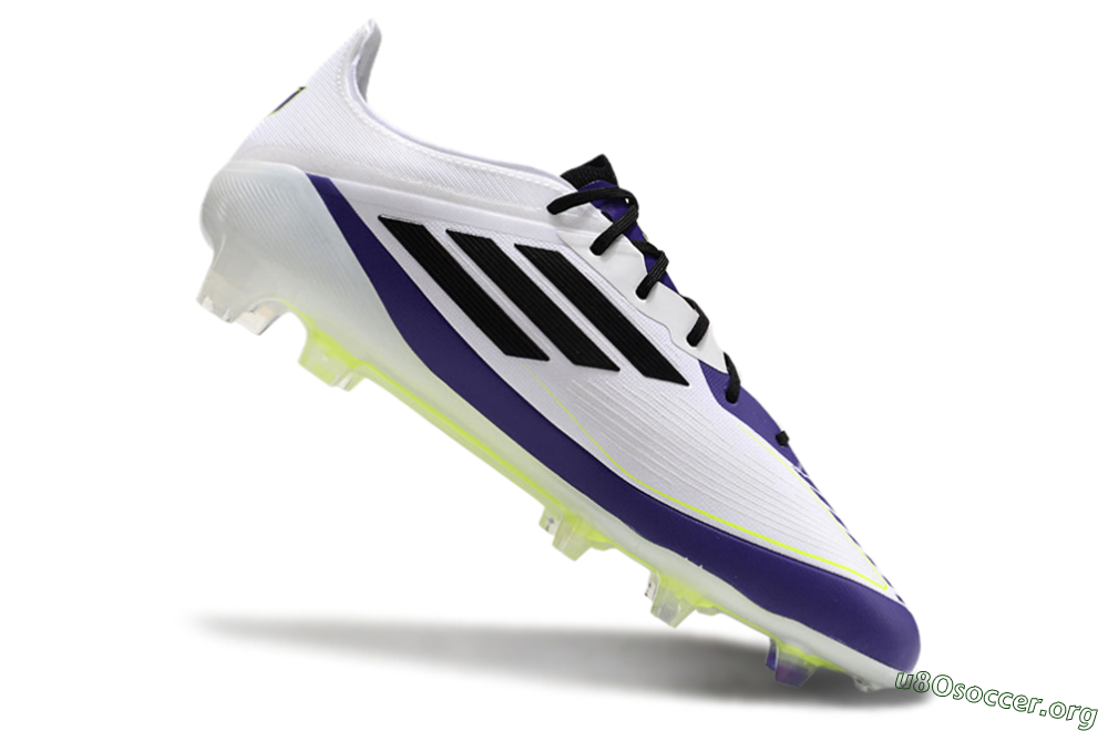 Adidas F50 Elite FG Football Boots - White/Purple/Black/Yellow 4