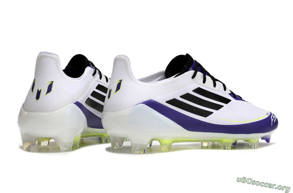 Adidas F50 Elite FG Football Boots - White/Purple/Black/Yellow 6
