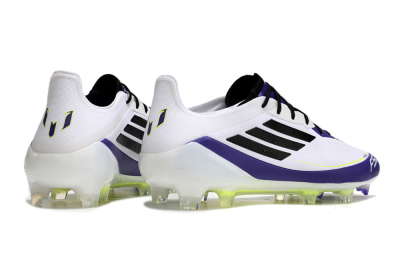 Adidas F50 Elite FG Football Boots - White/Purple/Black/Yellow