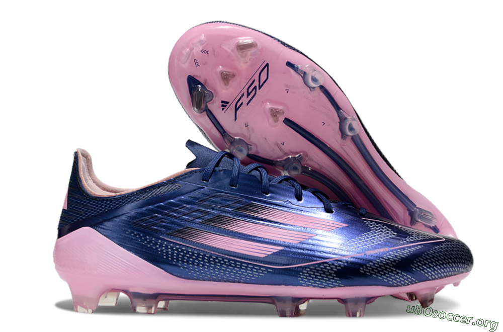 Adidas F50 Elite FG Football Boots - Blue/Pink 2