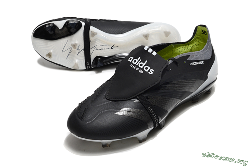 Adidas Predator Elite Foldover Tongue FG Football Boots - Black/Grey/White 0
