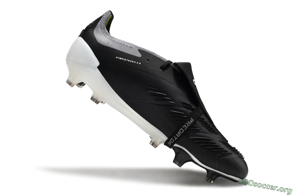 Adidas Predator Elite Foldover Tongue FG Football Boots - Black/Grey/White 4