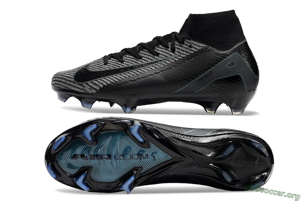 Nike Air Zoom Mercurial Superfly 10 Elite FG Football Boots - Black/Grey/Jade 1