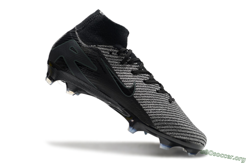 Nike Air Zoom Mercurial Superfly 10 Elite FG Football Boots - Black/Grey/Jade 4