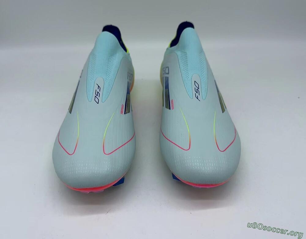 Adidas F50 Elite Laceless FG Football Boots - Jade/Blue/Yellow