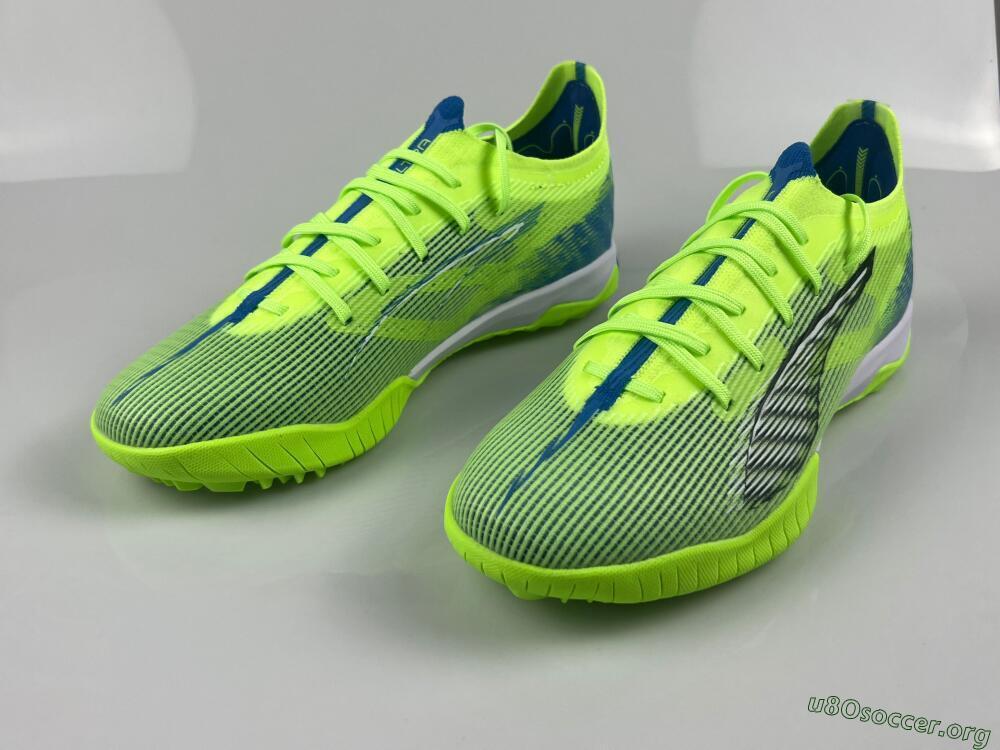 Puma Ultra Ultimate TF Football Shoes - Yellow/White/Blue