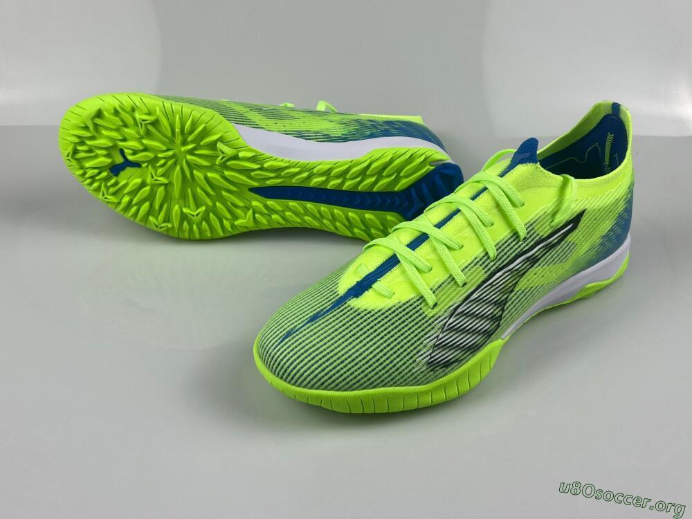 Puma Ultra Ultimate TF Football Shoes - Yellow/White/Blue