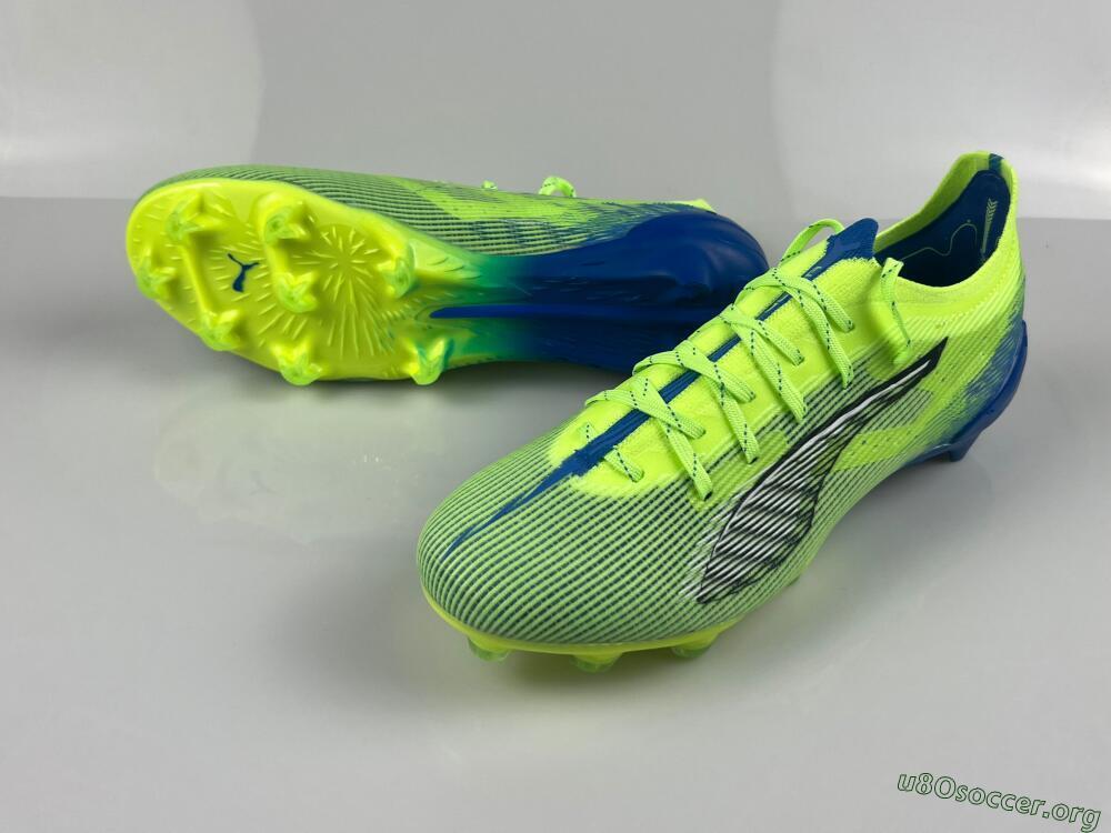 Puma Ultra Ultimate FG Football Boots - Yellow/White/Blue